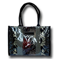 Naturally Knotty -  Black & Gold Silk Strip Tote on SALE now
