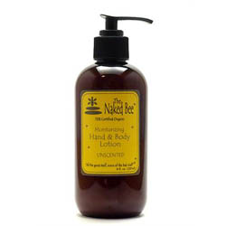The Naked Bee - Unscented Hand & Body Lotion  - 8oz pump