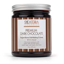 Shea Terra Organics - Premium Dark Chocolate Sugar-Stone Exfoliating Cream