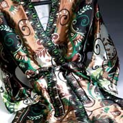 Sonoma Lavender - Emerald Silk Kimono