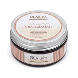Shea Terra Organics - Pink Guava Pomegranate Indigenous Shea Butter Dead Sea Salt Scrub